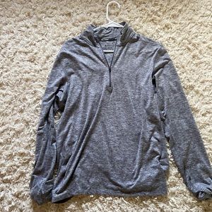 Nike running 1/4 zip grey medium drifit